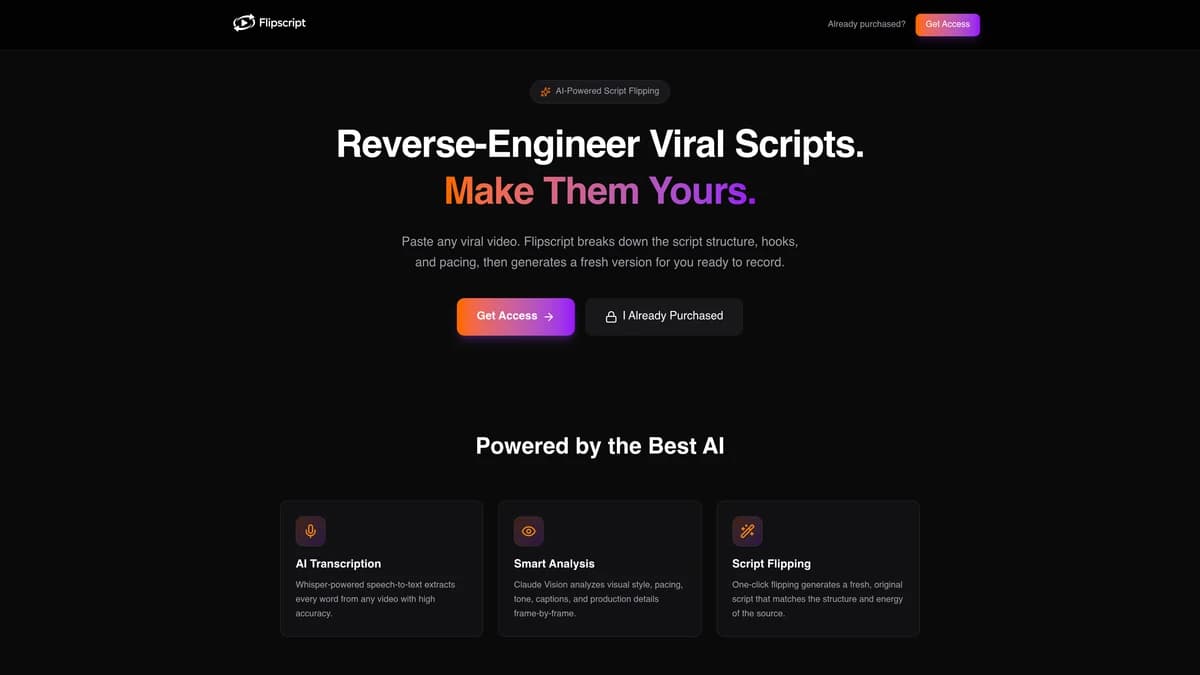Flipscript screenshot
