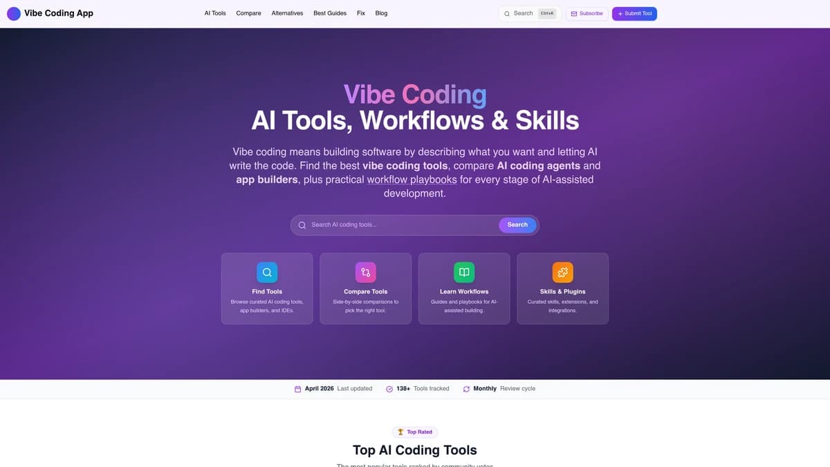 VibeCoding.app screenshot