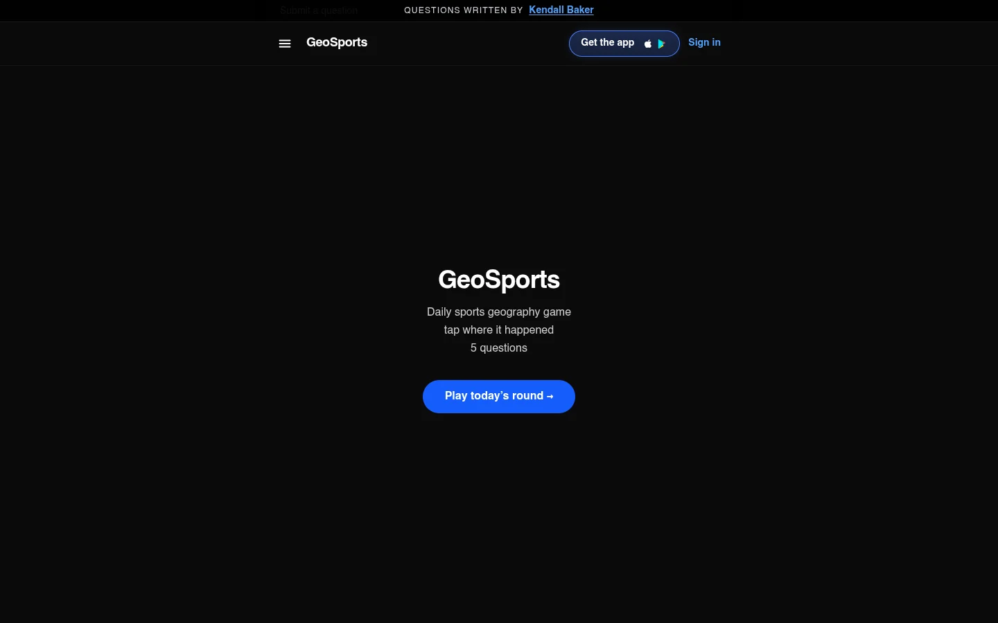 GeoSports screenshot
