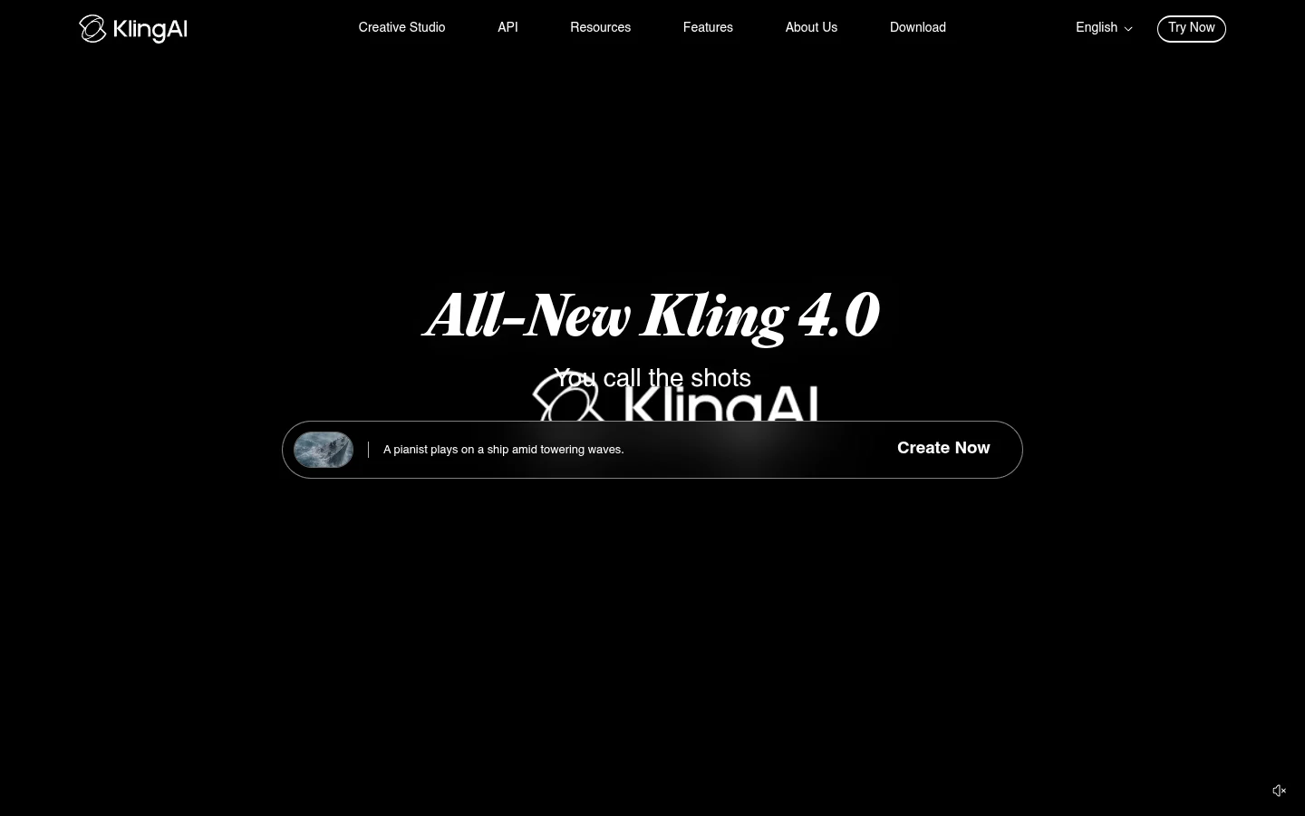 Kling AI screenshot