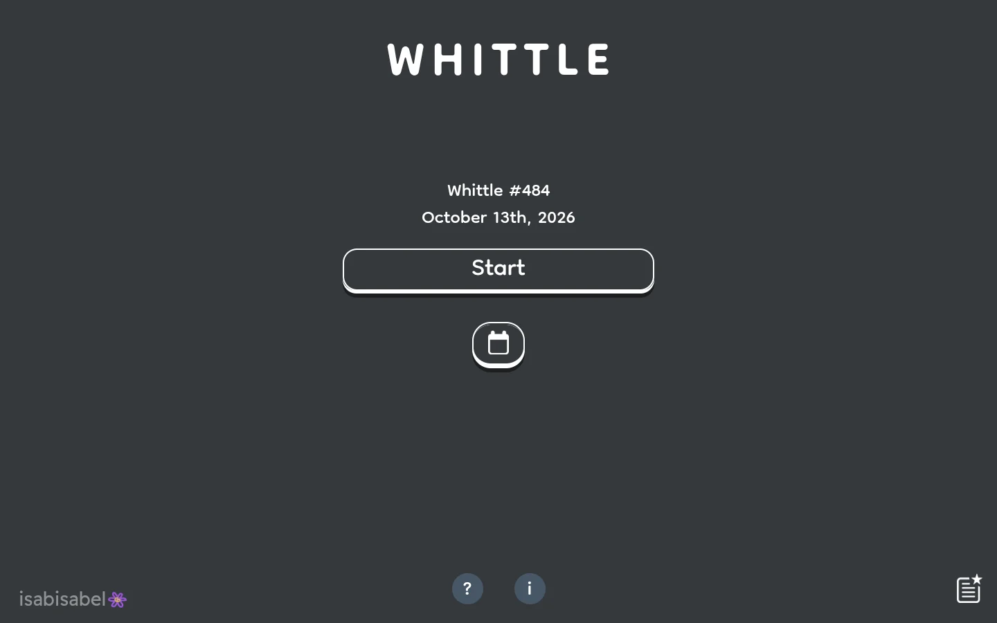 Whittle screenshot