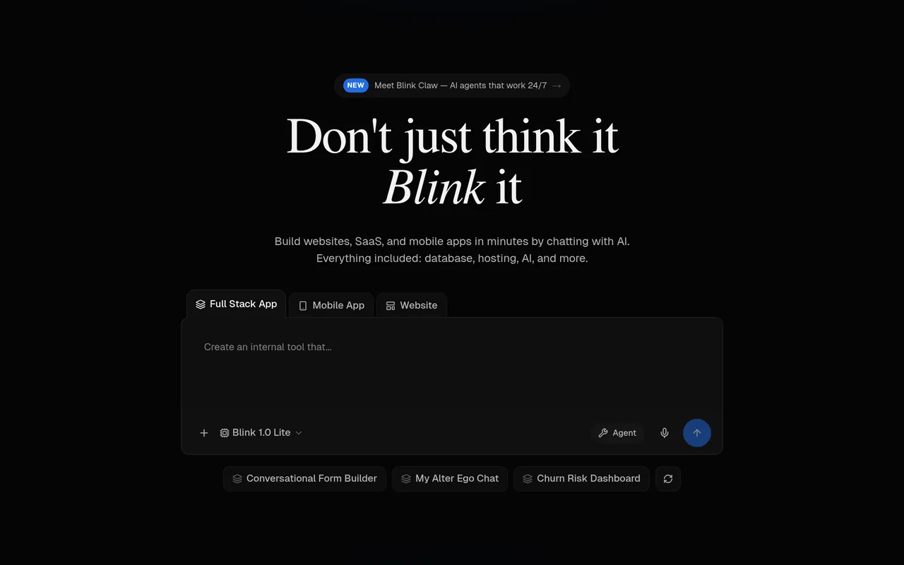 Blink.new screenshot