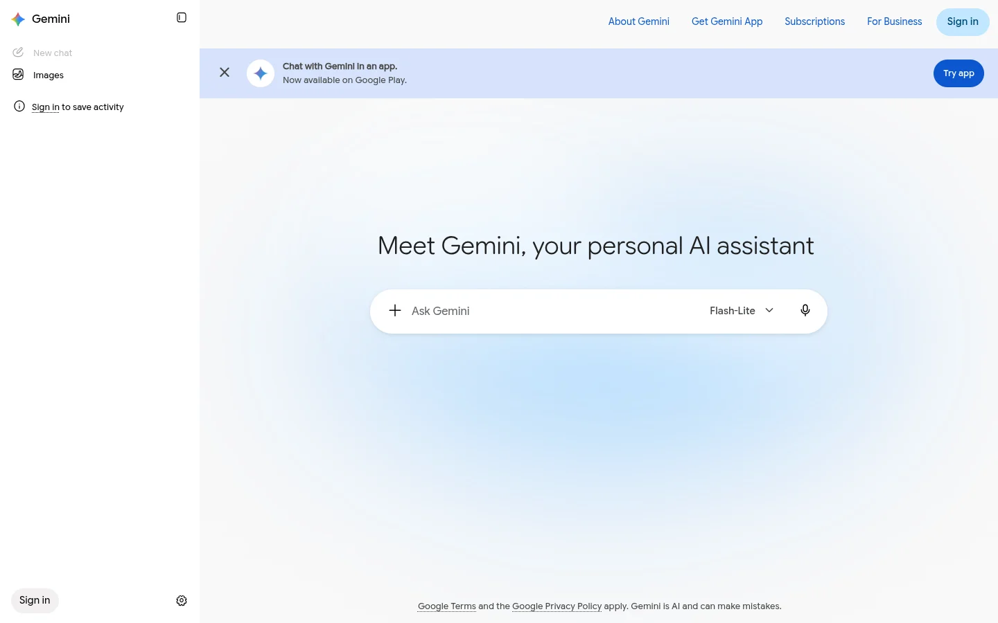 Gemini screenshot