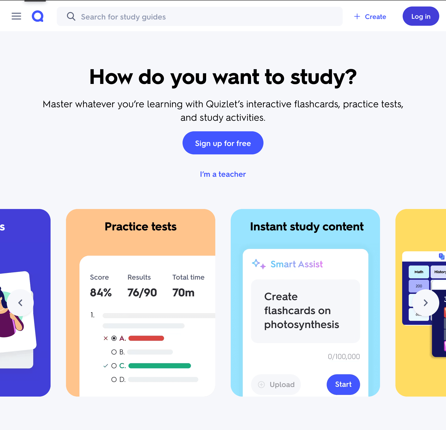 Quizlet screenshot