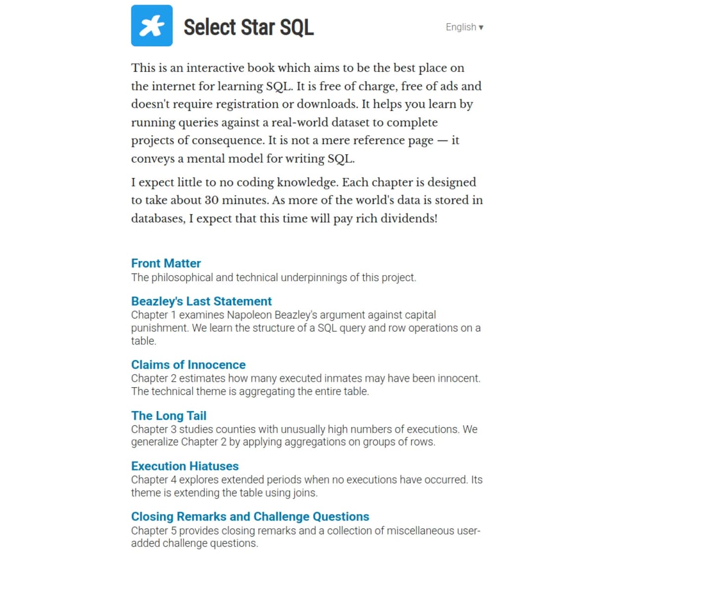 Select Star SQL screenshot